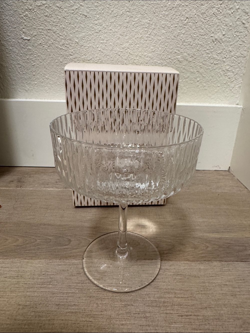 Brand new Nespresso Barista Festive Stemmed Glass Cocktail Martini.